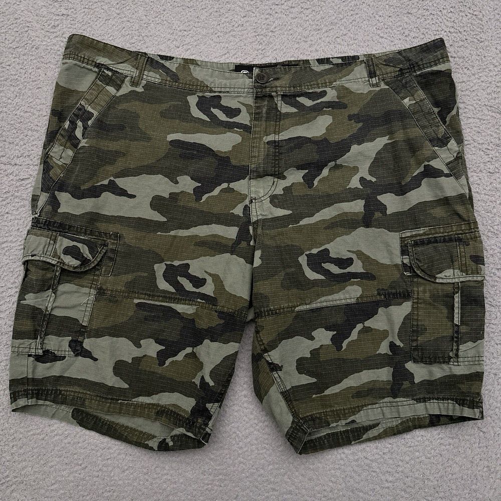 Vintage Y2K Ecko Unltd Camo Cargo Shorts Men's 49 Green Military Grunge (Tag46)‎